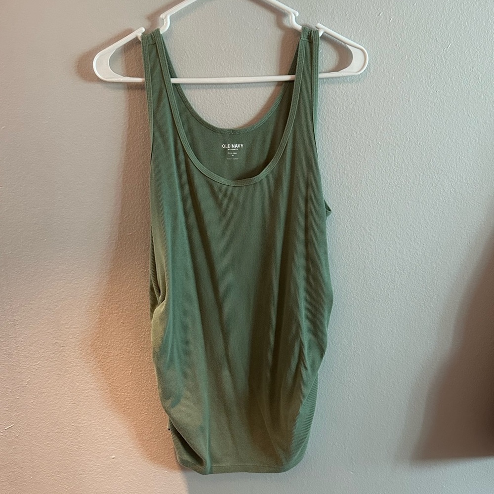 Ribbed maternity tank